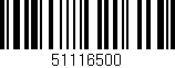 Código de barras (EAN, GTIN, SKU, ISBN): '51116500'