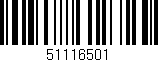 Código de barras (EAN, GTIN, SKU, ISBN): '51116501'