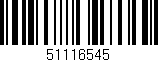 Código de barras (EAN, GTIN, SKU, ISBN): '51116545'