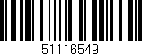 Código de barras (EAN, GTIN, SKU, ISBN): '51116549'