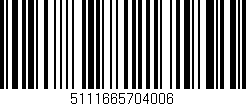 Código de barras (EAN, GTIN, SKU, ISBN): '5111665704006'