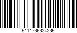 Código de barras (EAN, GTIN, SKU, ISBN): '5111736834335'