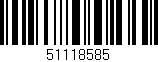 Código de barras (EAN, GTIN, SKU, ISBN): '51118585'