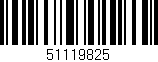 Código de barras (EAN, GTIN, SKU, ISBN): '51119825'