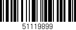 Código de barras (EAN, GTIN, SKU, ISBN): '51119899'