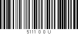 Código de barras (EAN, GTIN, SKU, ISBN): '5111_0_0_U'