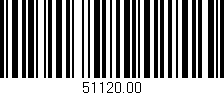 Código de barras (EAN, GTIN, SKU, ISBN): '51120.00'