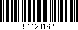 Código de barras (EAN, GTIN, SKU, ISBN): '51120162'