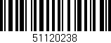 Código de barras (EAN, GTIN, SKU, ISBN): '51120238'