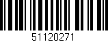 Código de barras (EAN, GTIN, SKU, ISBN): '51120271'