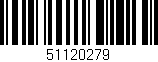 Código de barras (EAN, GTIN, SKU, ISBN): '51120279'