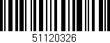 Código de barras (EAN, GTIN, SKU, ISBN): '51120326'