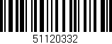 Código de barras (EAN, GTIN, SKU, ISBN): '51120332'