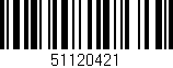 Código de barras (EAN, GTIN, SKU, ISBN): '51120421'