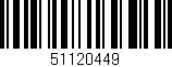 Código de barras (EAN, GTIN, SKU, ISBN): '51120449'