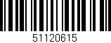 Código de barras (EAN, GTIN, SKU, ISBN): '51120615'