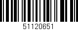 Código de barras (EAN, GTIN, SKU, ISBN): '51120651'