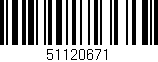 Código de barras (EAN, GTIN, SKU, ISBN): '51120671'