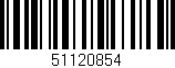 Código de barras (EAN, GTIN, SKU, ISBN): '51120854'