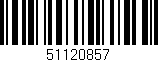 Código de barras (EAN, GTIN, SKU, ISBN): '51120857'