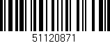 Código de barras (EAN, GTIN, SKU, ISBN): '51120871'