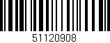 Código de barras (EAN, GTIN, SKU, ISBN): '51120908'