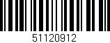 Código de barras (EAN, GTIN, SKU, ISBN): '51120912'