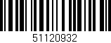 Código de barras (EAN, GTIN, SKU, ISBN): '51120932'