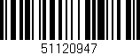 Código de barras (EAN, GTIN, SKU, ISBN): '51120947'