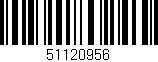 Código de barras (EAN, GTIN, SKU, ISBN): '51120956'