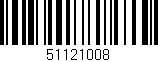 Código de barras (EAN, GTIN, SKU, ISBN): '51121008'