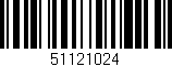 Código de barras (EAN, GTIN, SKU, ISBN): '51121024'