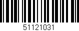 Código de barras (EAN, GTIN, SKU, ISBN): '51121031'