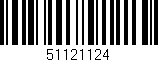 Código de barras (EAN, GTIN, SKU, ISBN): '51121124'