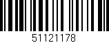 Código de barras (EAN, GTIN, SKU, ISBN): '51121178'