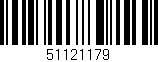Código de barras (EAN, GTIN, SKU, ISBN): '51121179'