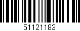 Código de barras (EAN, GTIN, SKU, ISBN): '51121183'