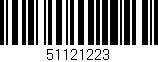 Código de barras (EAN, GTIN, SKU, ISBN): '51121223'