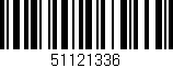 Código de barras (EAN, GTIN, SKU, ISBN): '51121336'