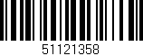 Código de barras (EAN, GTIN, SKU, ISBN): '51121358'