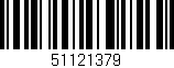 Código de barras (EAN, GTIN, SKU, ISBN): '51121379'