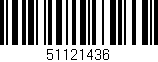 Código de barras (EAN, GTIN, SKU, ISBN): '51121436'