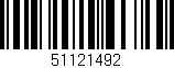 Código de barras (EAN, GTIN, SKU, ISBN): '51121492'
