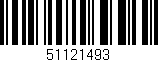 Código de barras (EAN, GTIN, SKU, ISBN): '51121493'