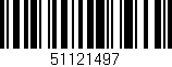 Código de barras (EAN, GTIN, SKU, ISBN): '51121497'