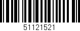 Código de barras (EAN, GTIN, SKU, ISBN): '51121521'