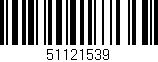 Código de barras (EAN, GTIN, SKU, ISBN): '51121539'