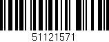 Código de barras (EAN, GTIN, SKU, ISBN): '51121571'