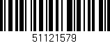 Código de barras (EAN, GTIN, SKU, ISBN): '51121579'
