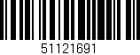 Código de barras (EAN, GTIN, SKU, ISBN): '51121691'